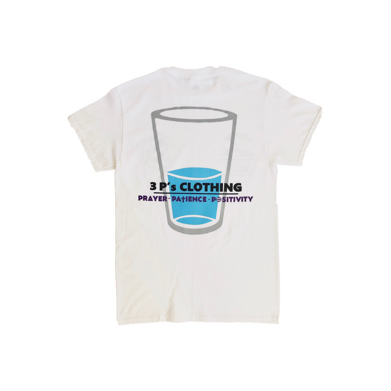 "Glass Half Full" T-Shirt - 3 P's Clothing 